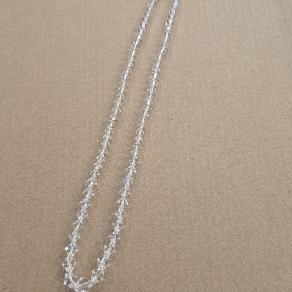Elegant Silver Crystal Necklace